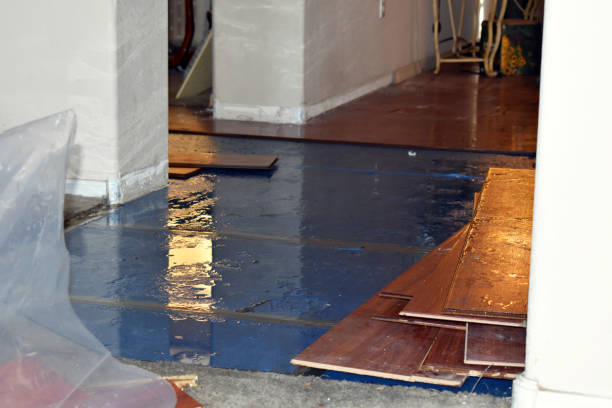 Professional Water Damage Restoration technician working in Commercial Point, OH